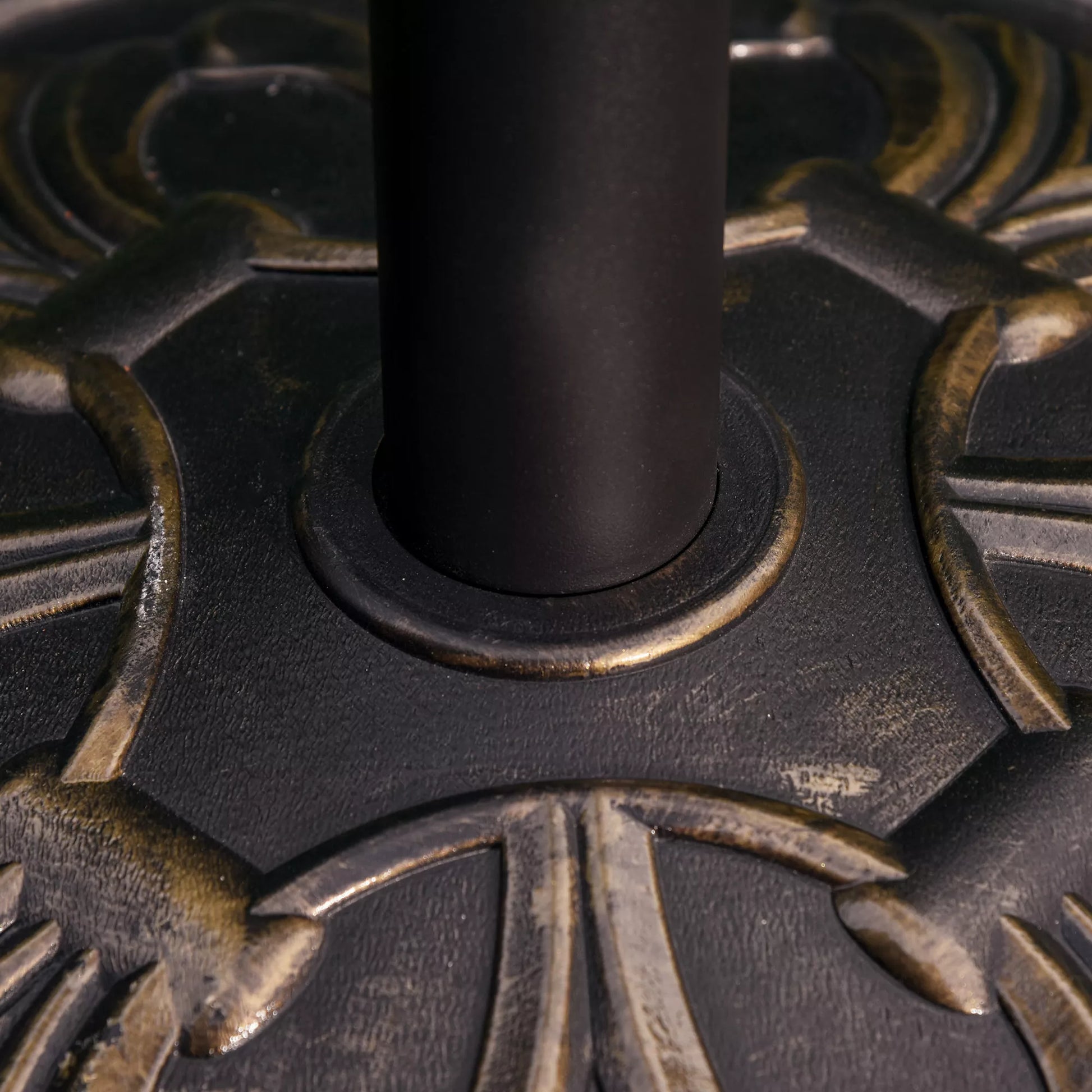 Skėčių stovas 13 kg Skėčių stovas Skėčių strypai, kurių skersmuo 35 mm/38 mm/48 mm Skėčių laikiklis sodui, balkonui, antikinis bronzos