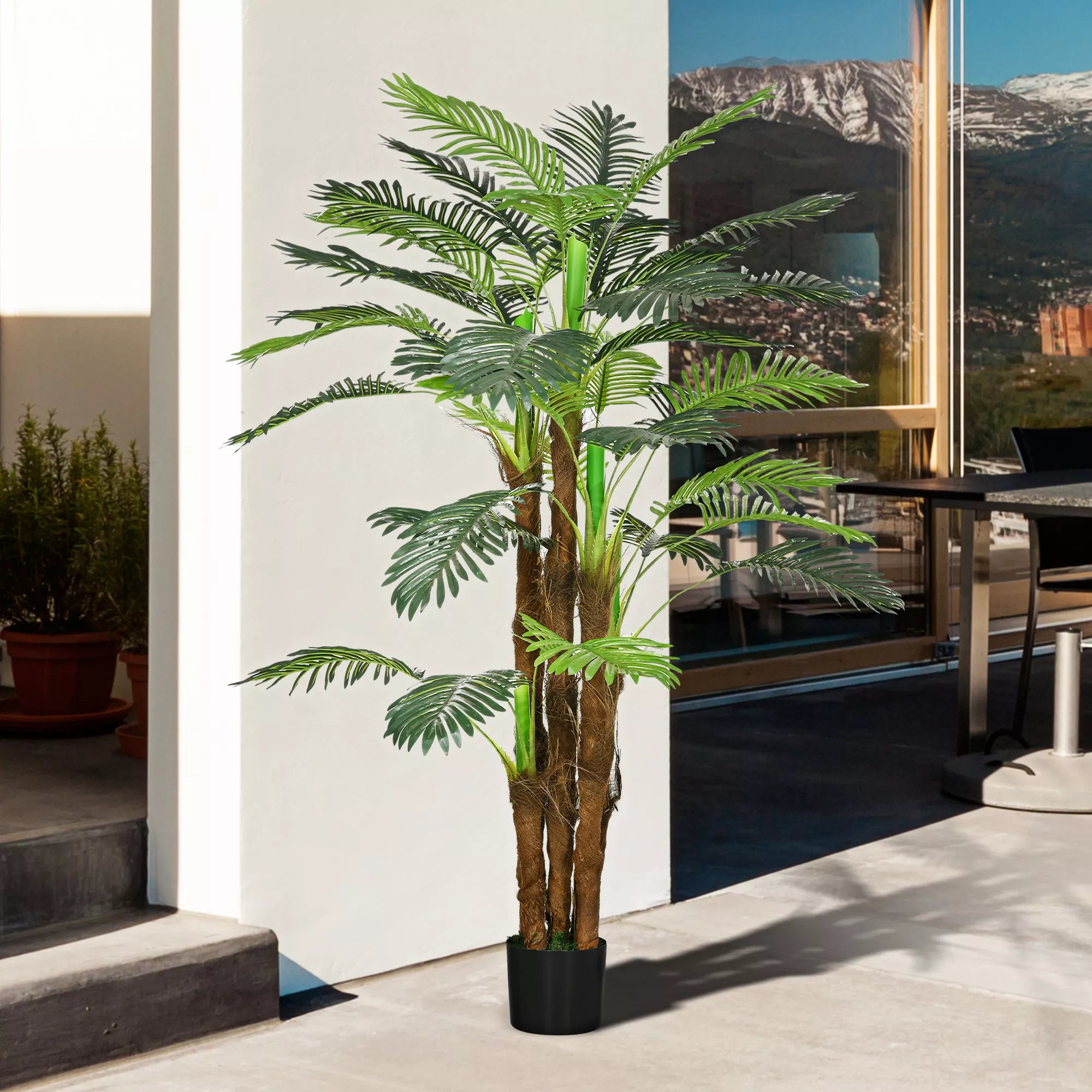 Dirbtinė palmė, 1,6 m, žalia