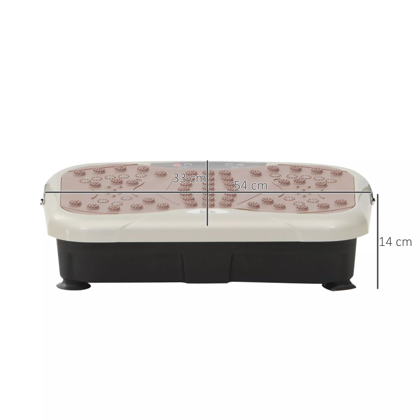 Vibracinė plokštė | Vibrotreneris | Treniruoklis su LED ekranu, USB garsiakalbiu, treniruočių juostomis ir nuotolinio valdymo pulteliu