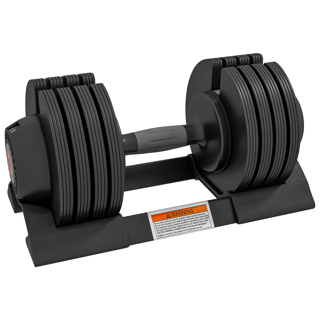 Reguliuojamas hantelis, 7–24 kg, su laikymo dėžute, neslystančia rankena, plastikinis hantelis