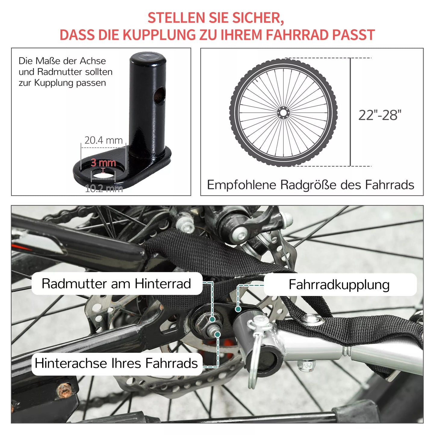 Transporto priekaba dviračiui Krovininė priekaba CargoTrailer (Raudona-Juoda)