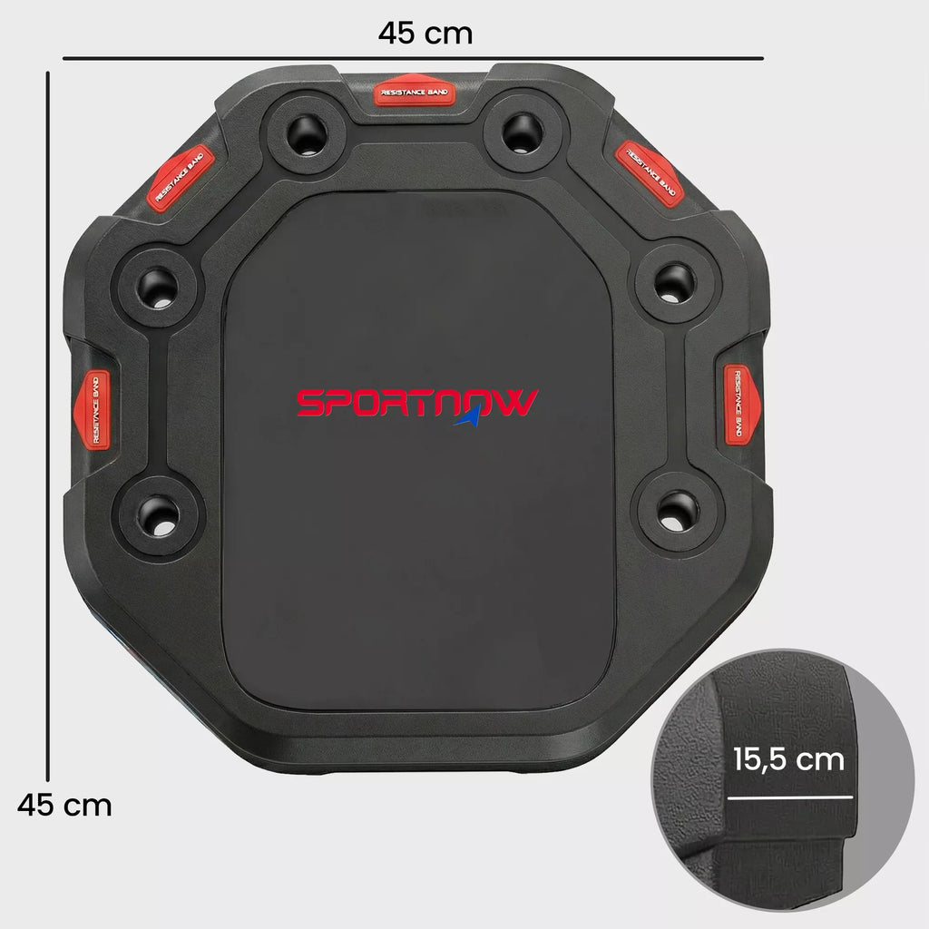 Liegestützbrett 7-in-1 Reguliuojama Push Up Board su atsparumo juostomis Rulonais Durų inkaro, Sulankstoma