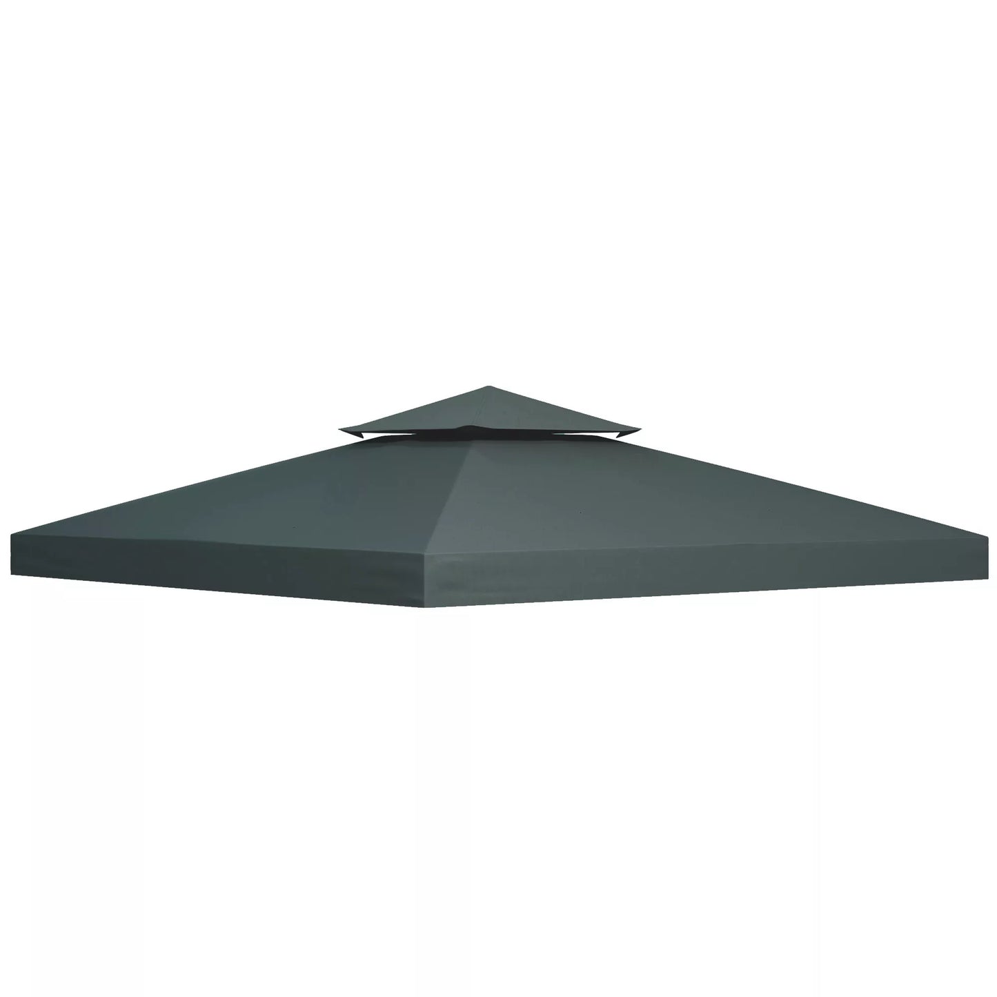 Pavilion 3x3m atsarginis stogas, atsparus vandeniui Paviljono stogas metaliniam paviljonui Paviljono atsarginis stogas Sodo paviljonas Šventinis palapinė Sodo palapinė Poliesteris Anglies pilkos spalvos