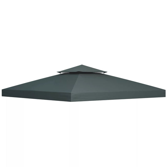 Pavilion 3x3m atsarginis stogas, atsparus vandeniui Paviljono stogas metaliniam paviljonui Paviljono atsarginis stogas Sodo paviljonas Šventinis palapinė Sodo palapinė Poliesteris Anglies pilkos spalvos