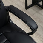 Biuro kėdė su masažu, aukščio reguliavimo pirmininko kėdė, ergonomiška biuro kėdė, žaidimų kėdė, kompiuterio kėdė, 6 vibracijos taškai, lininės išvaizdos reguliuojama juoda 66 x 78 x 112–120 cm