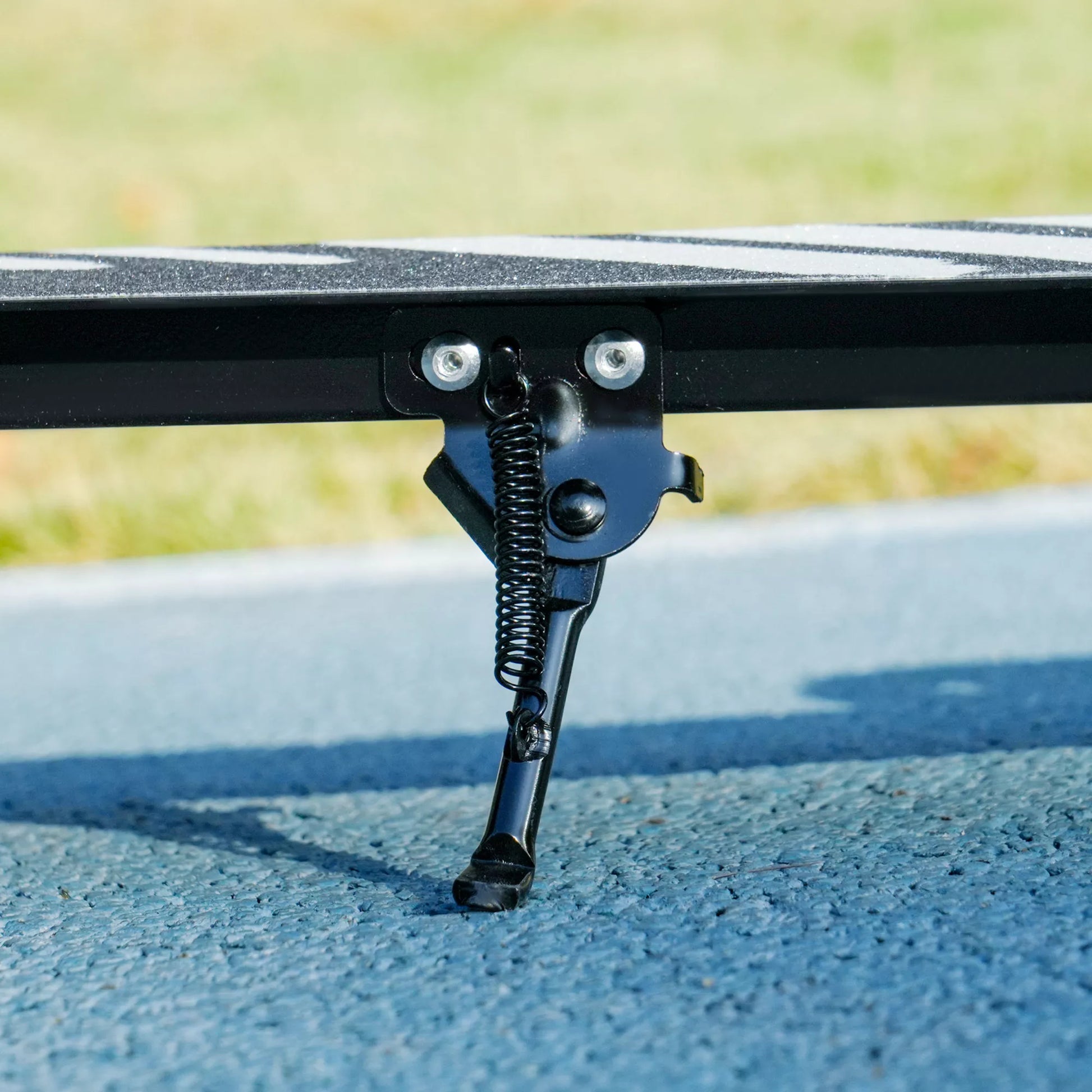 Vaikų paspirtukas, dvigubi stabdžiai, metalinis rėmas, atrama kojoms, sulankstomas, 3–8 metai, juodas