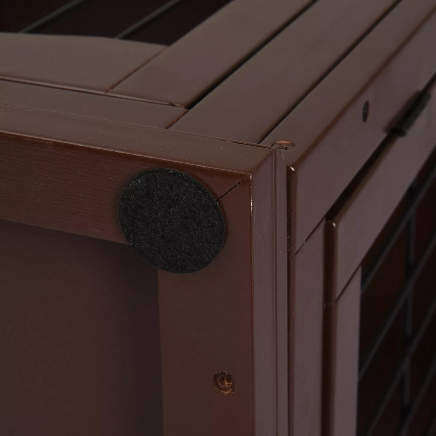 Šunų narvas, 2 įėjimai, užrakinamas, MDF ir metalas, 58,4 x 81,3 x 66 cm, juodas