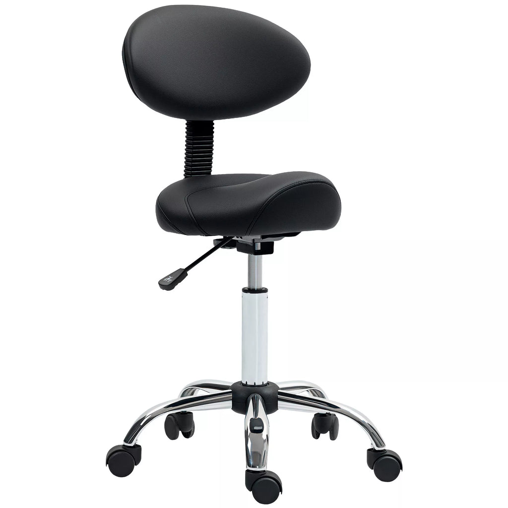 Reguliuojamo aukščio sukamasis taburetė su atlošu Sukamasis taburetė 83–98 cm Darbo taburetė, pasukama 360° kampu, skirta biurui, salonui
