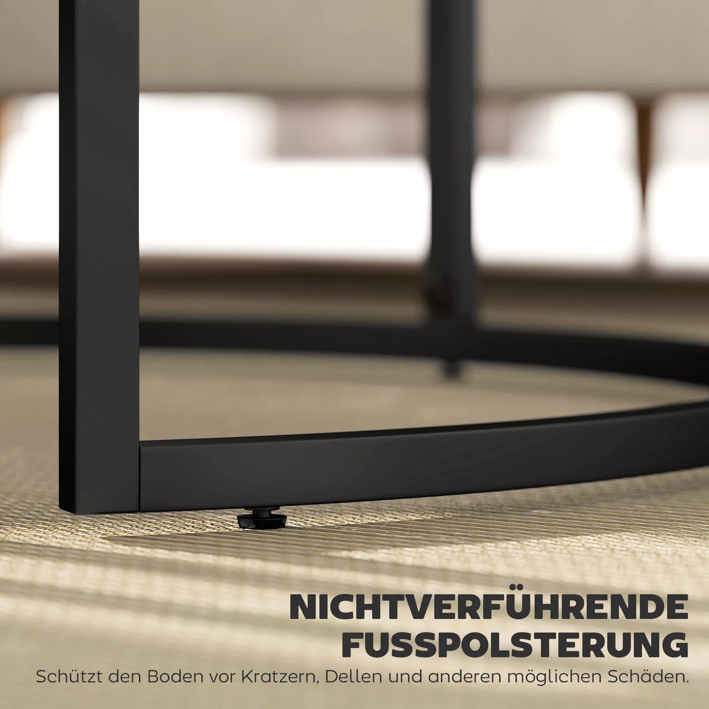 2 vnt. komplektas apvalių kavos staliukų, sukraunami, su metaliniu rėmu, svetainės staliukas su marmuro imitacija, kavos staliukas, pilkas