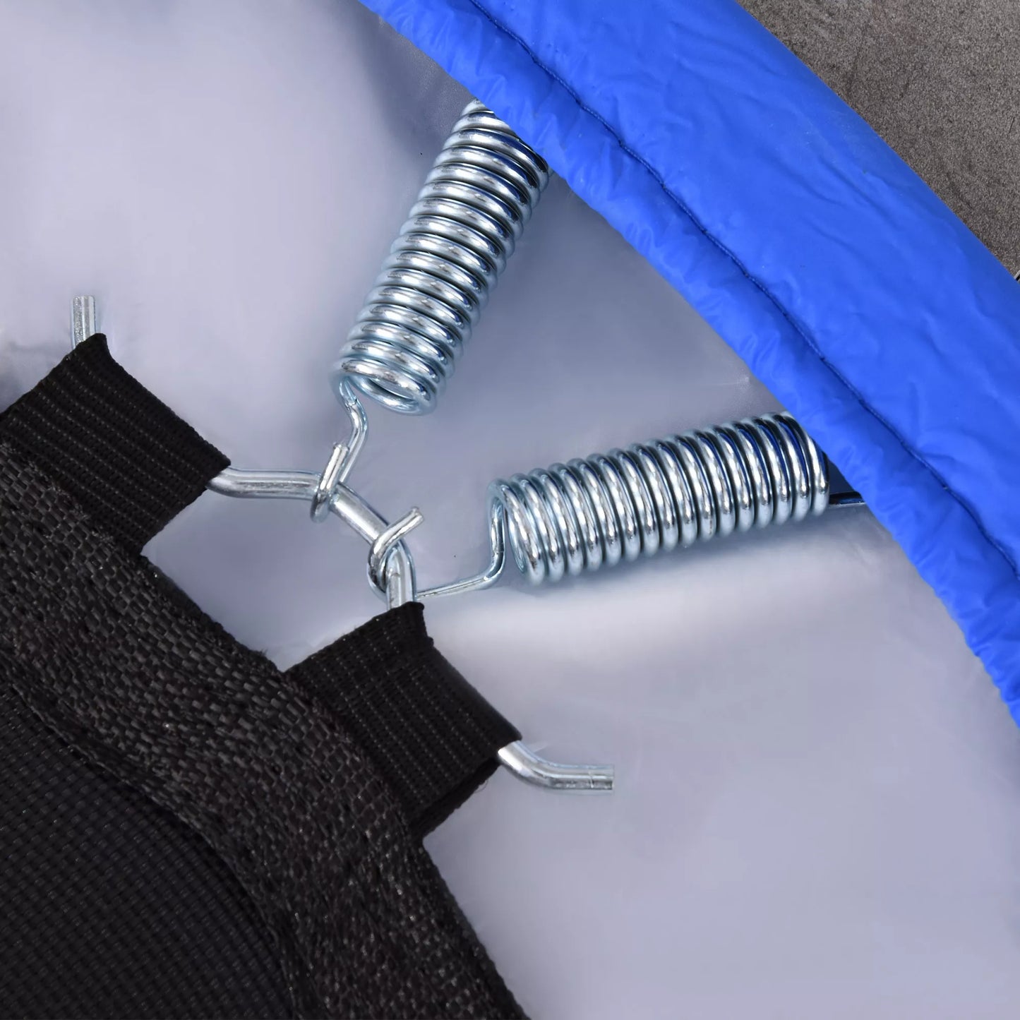 Fitness batutas Ø91 cm Mini batutas su neslystančiomis kojelėmis, atlaiko 100 kg svorį Ø91 x 22,5H cm Juodas+mėlynas