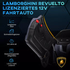 Grafika apie licencijuotą 12 V Lamborghini automobilį