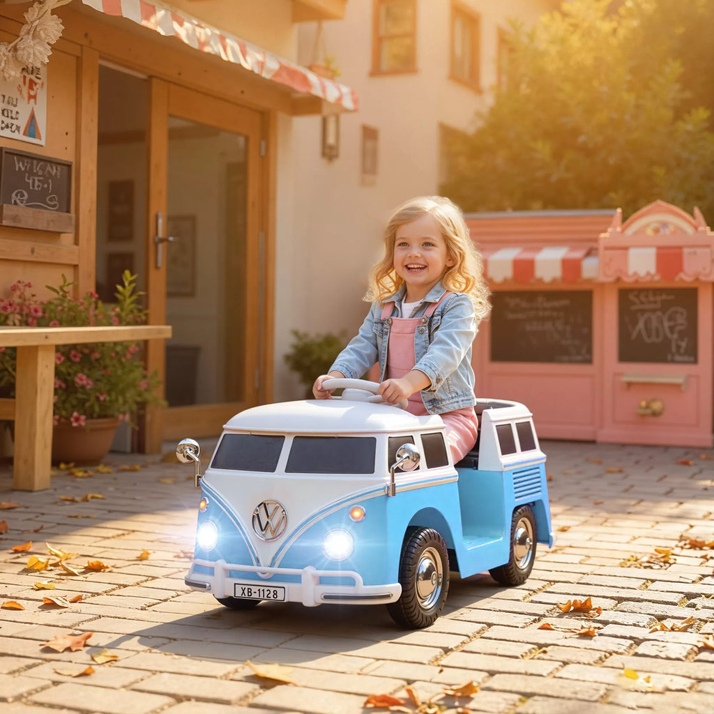 Vaikų elektrinis automobilis, 12 V vaikų transporto priemonė su MP3, dvigubu varikliu, elektrine transporto priemone su signaline, švelniu paleidimu, 89 x 49 x 41,5 cm, mėlyna