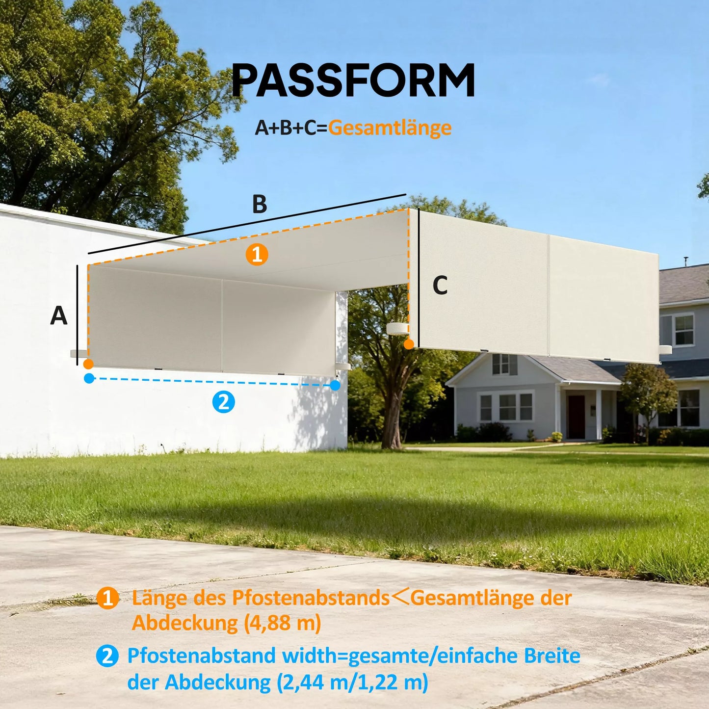 Pergolos stogas, keičiamas su UV apsauga, poliesteris, 3x3 m, kreminis