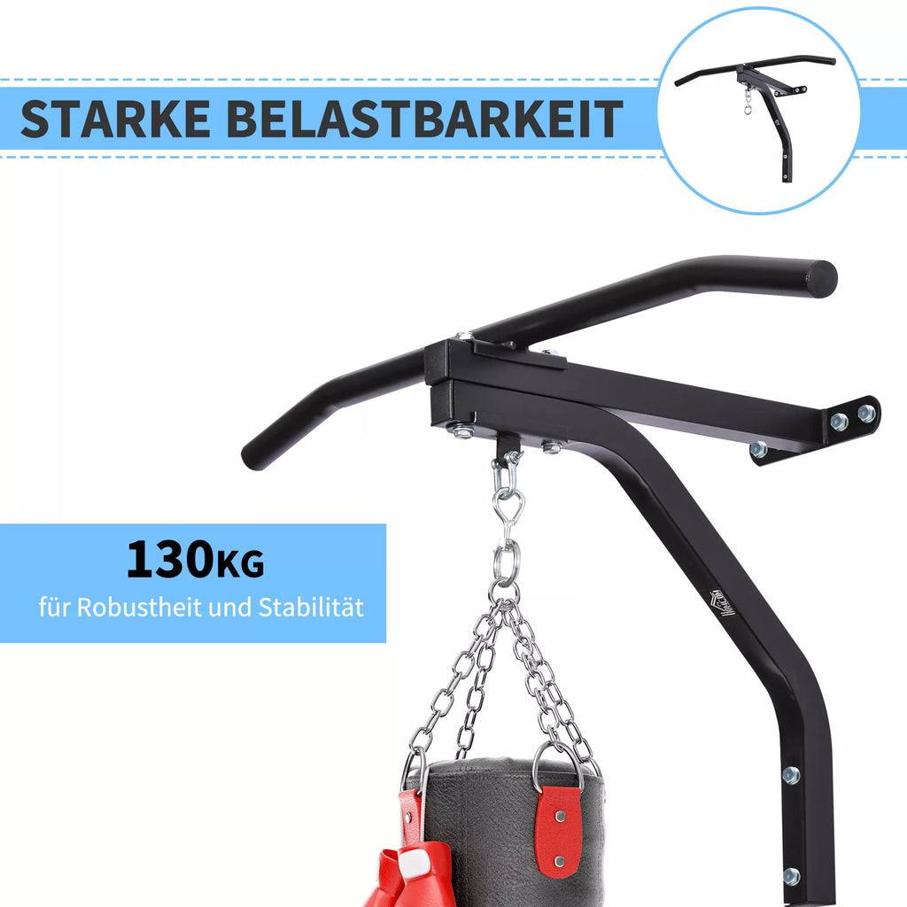 Boksavimo maišo laikiklis Sieninis laikiklis Boksavimo maišo smėlio maišo laikiklis Keliamoji galia Plienas Juodas 93 x 47 x 51 cm