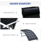 Infografika apie nuimamą pagalvėlę, patogius porankius ir ergonomišką kojų atramą.