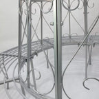 Medžio formos suoliukas, apvalus suoliukas, 360° sodo suoliukas, metalinis suoliukas, skersmuo 160 cm