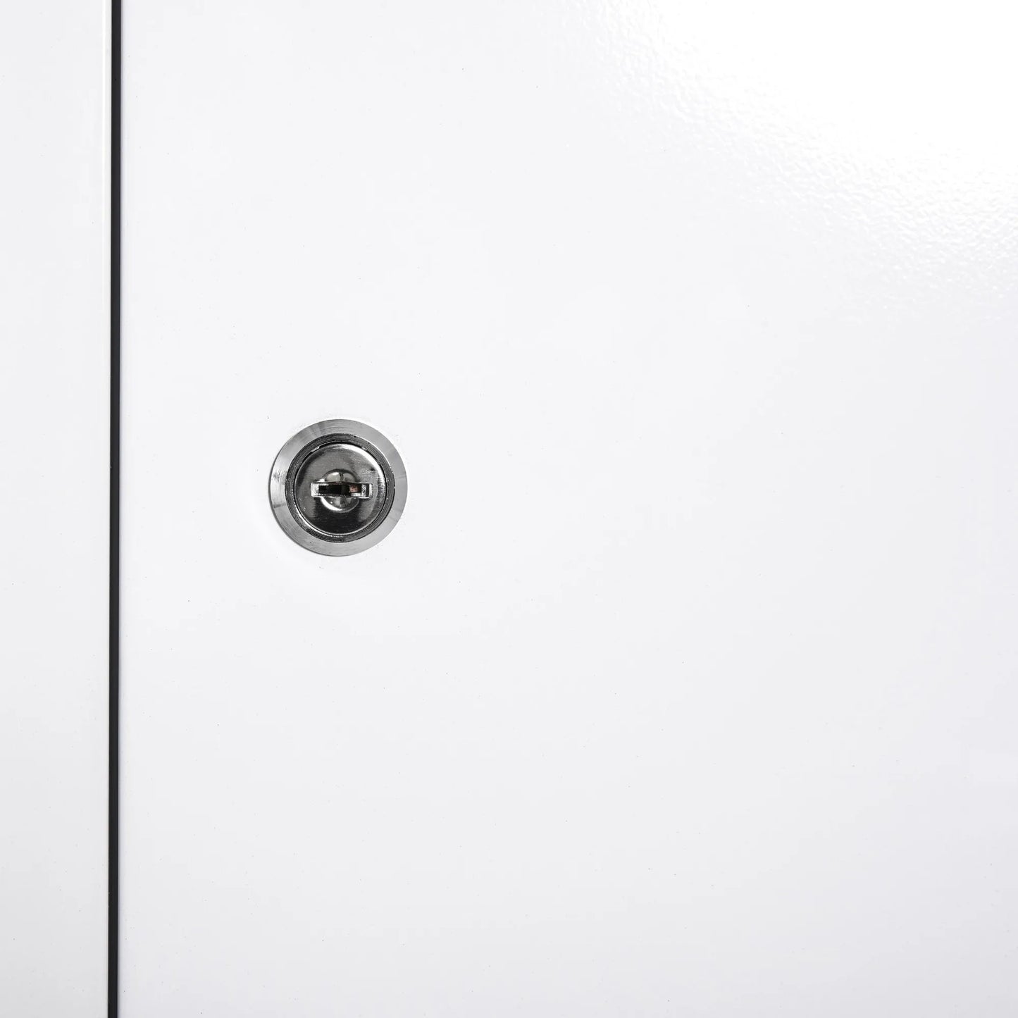 Vaistų spintelė, Medikamentų laikymo spintelė, užrakinama metalinė vaistų spintelė su 3 skyriais, pirmosios pagalbos spintelė, 40 x 18 x 60 cm, balta