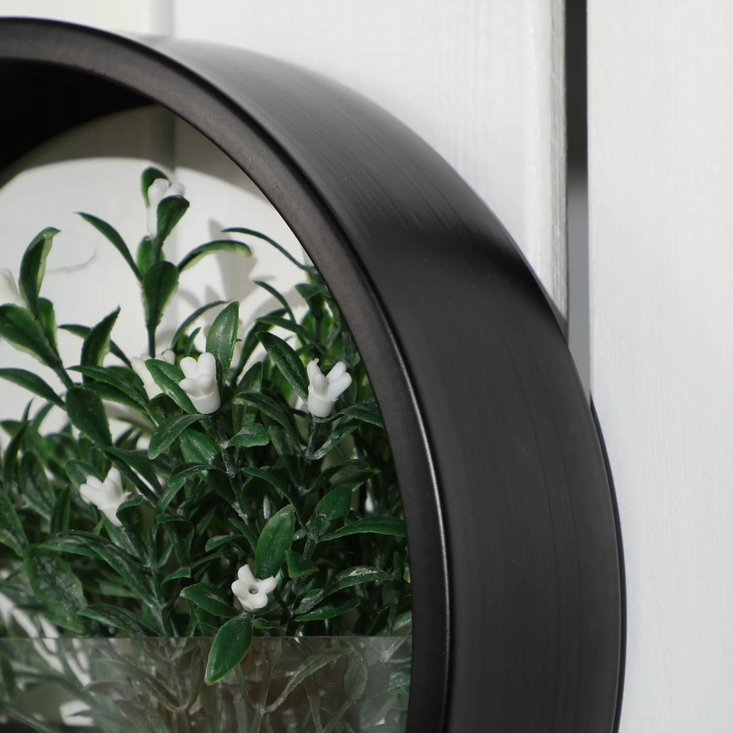 Sieniniai vazonai, 3 vnt. rinkinys, sukraunami, plienas+akrilas, juodi