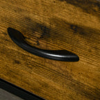 Komoda su stalčiais, industrinio stiliaus, 45 × 40 × 70,5 cm, ruda