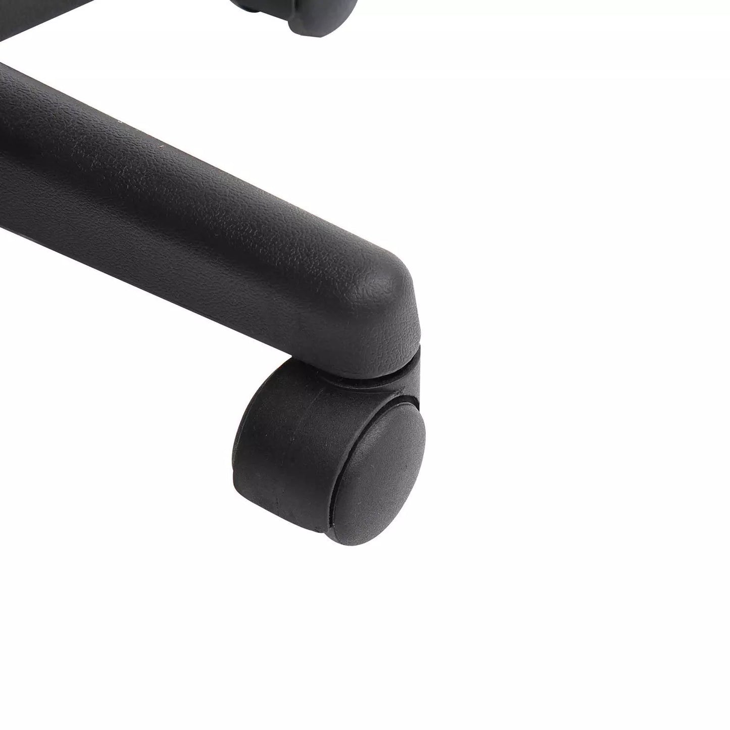 Mobilus taburetė, balnelio formos sėdynė, reguliuojamas aukštis, sukamas 360°, dirbtinė oda, juoda, 35 x 38 x 45-55 cm