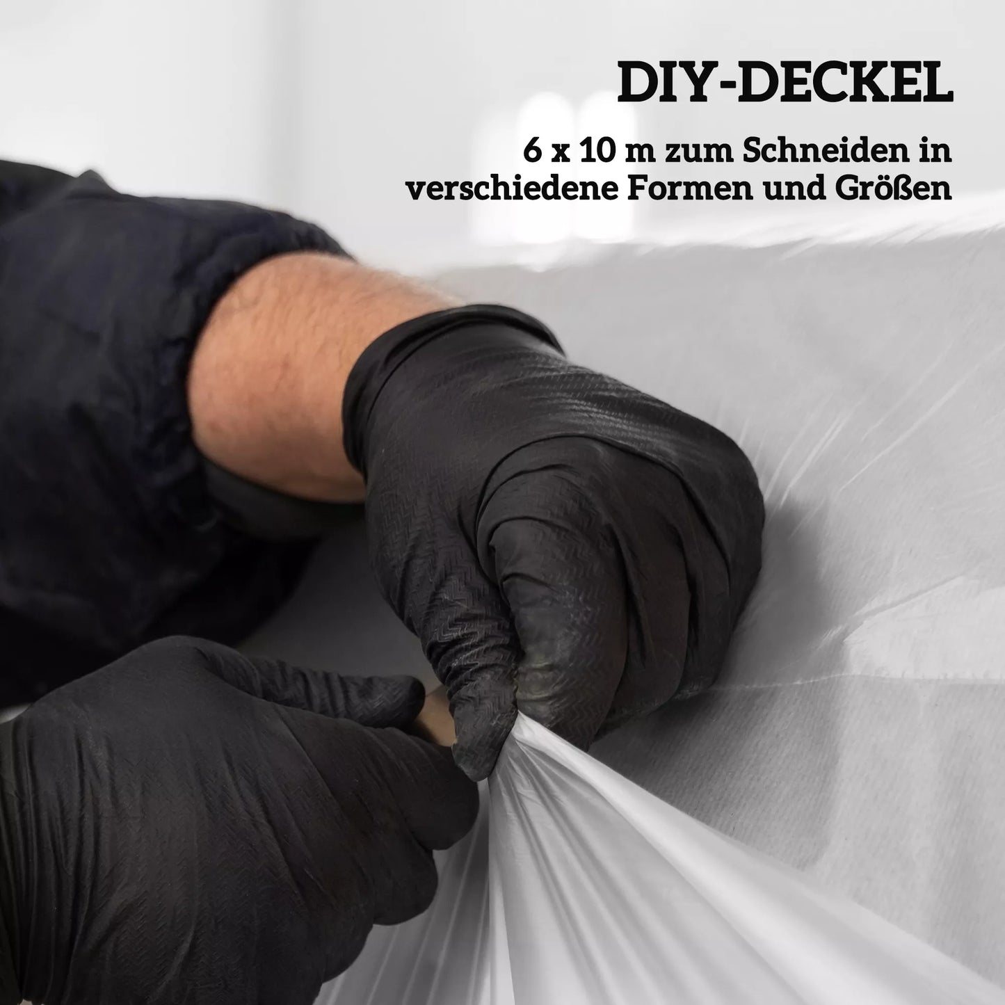 Plastikinis šiltnamio uždangalas, tentelė augalams dengti, UV atsparus, atsparus vandeniui, 6 x 10 m