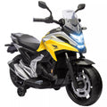 Vaikiškas elektrinis motociklas Honda, 3-6 metų vaikams, geltonas 3 km/h