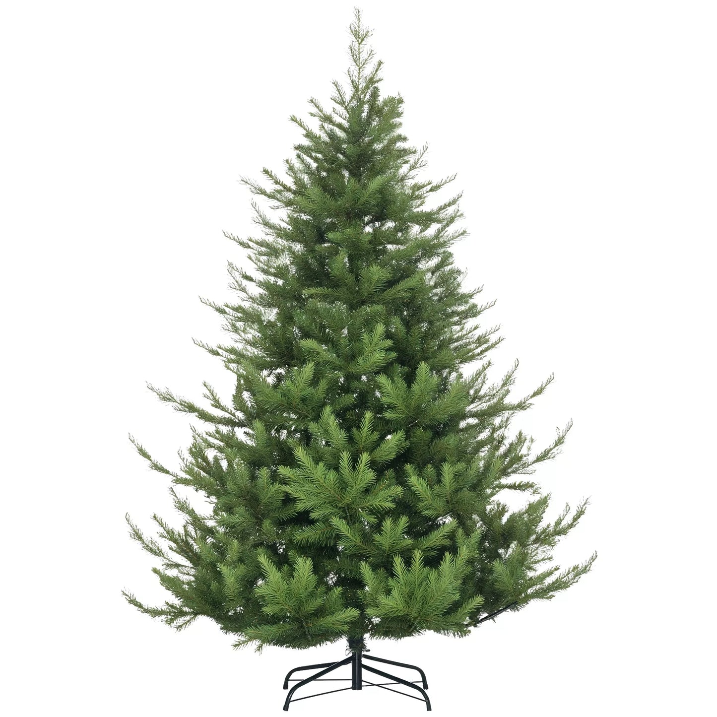 Kalėdinė eglė, dirbtinė, realistiška išvaizda, greitas surinkimas, plastikas, žalia, 136 x 136 x 180cm