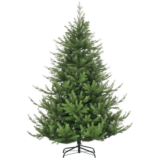 Kalėdinė eglė, dirbtinė, realistiška išvaizda, greitas surinkimas, plastikas, žalia, 136 x 136 x 180cm