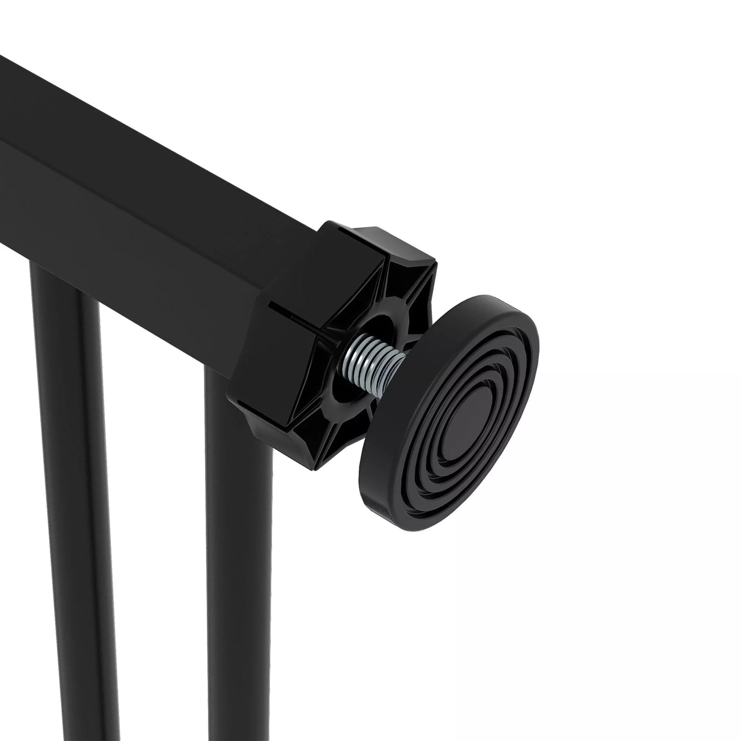 Apsauginiai varteliai šunims, tvorelė, apsauginė tvorelė augintiniams, metalas, plastikas, 74-87 cm, juoda