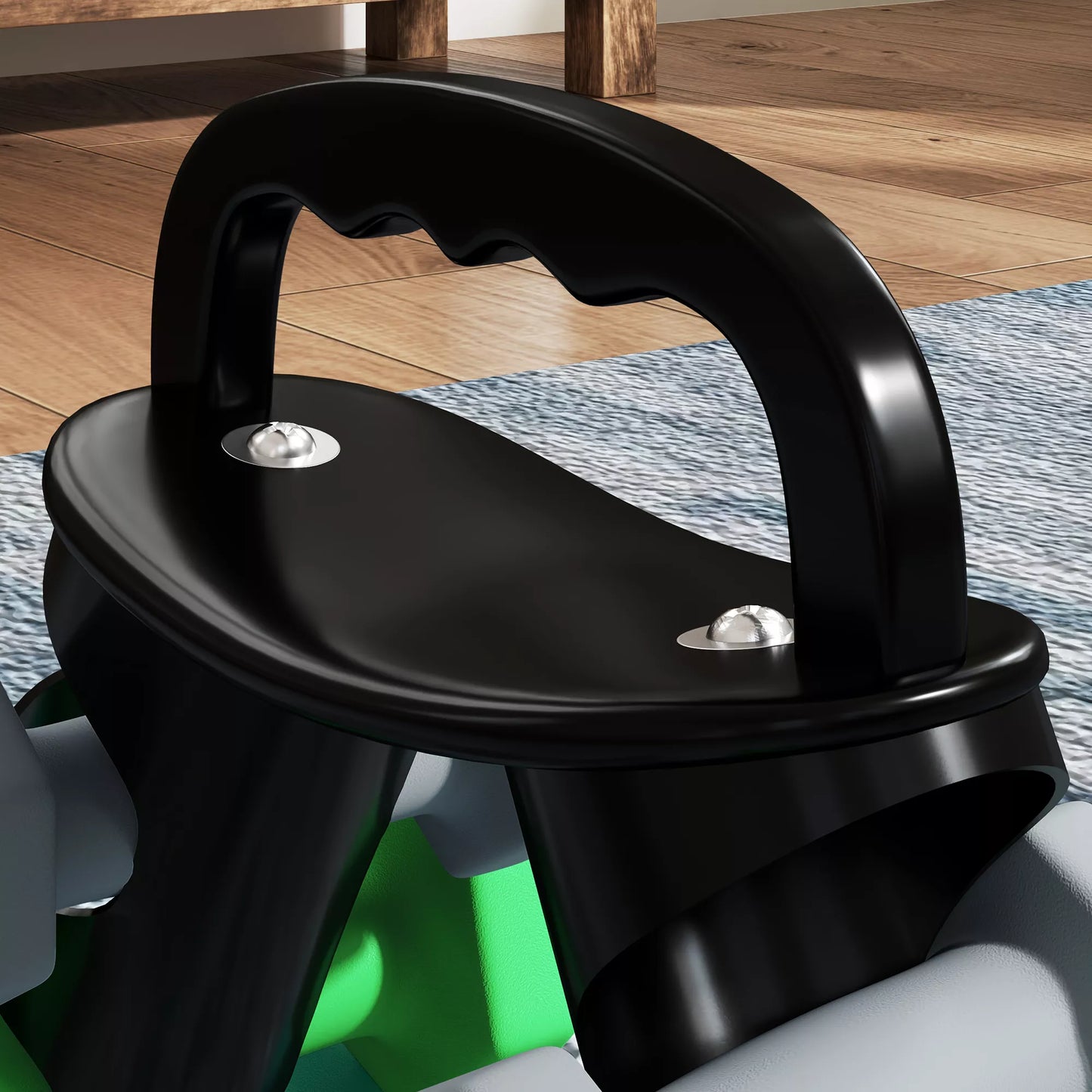 Hantelų rinkinys su laikymo stovu, rinkinys su 6 hanteliais treniruotėms, 2 x 3 kg, 2 x 4 kg, 2 x 5 kg