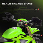 Grafika apie motociklo garsą ir valdymą