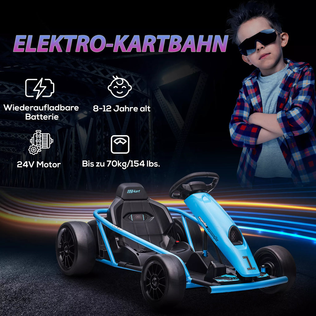 Grafika apie elektrinio kartingo savybes