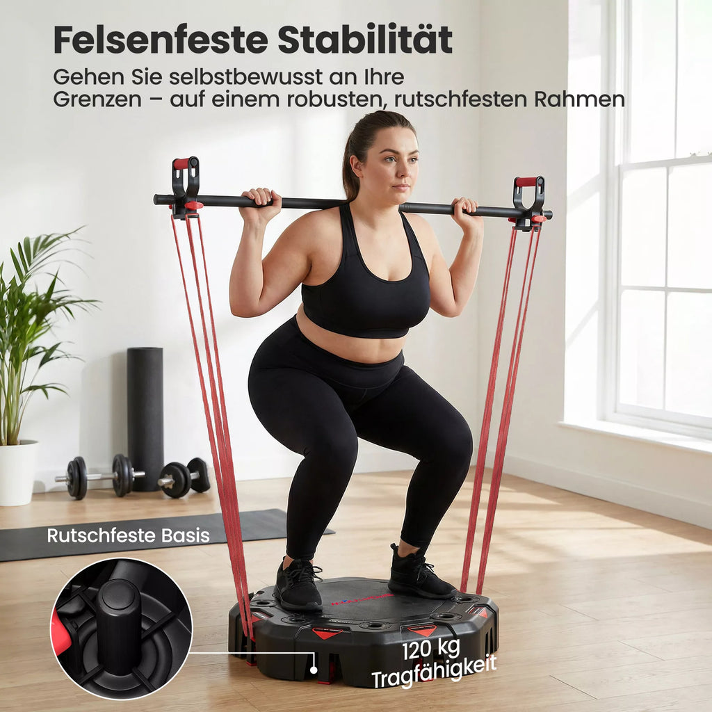 Liegestützbrett 7-in-1 Reguliuojama Push Up Board su atsparumo juostomis Rulonais Durų inkaro, Sulankstoma