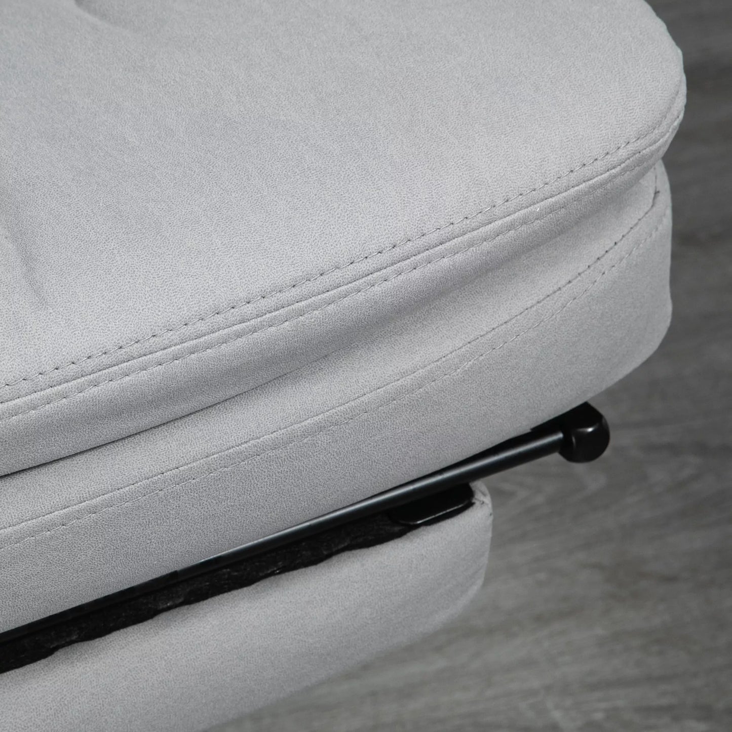 Biuro kėdė su masažo ir šildymo funkcija, reguliuojama, iki 120 kg, 66 x 67 x 110-118 cm, pilka