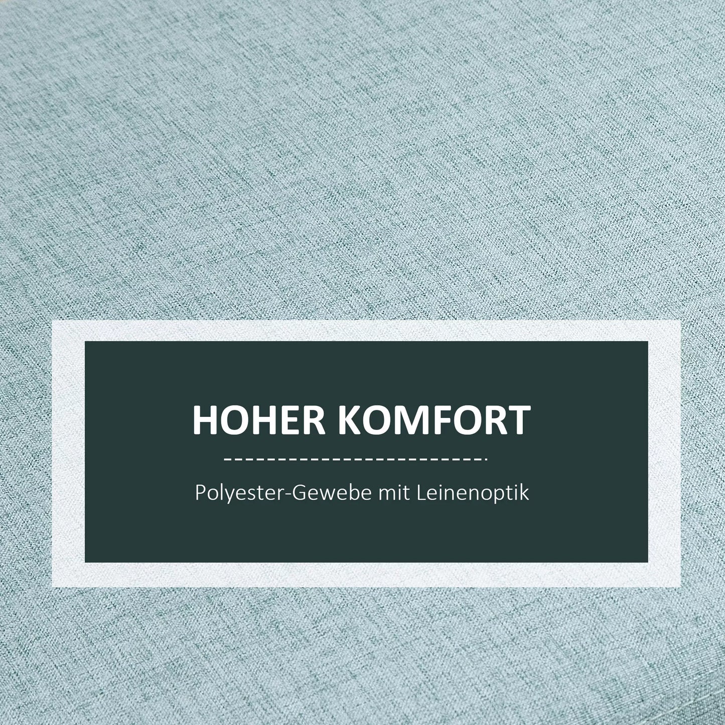 Suoliukas su daiktadėže, paminkštinta banketė su lino išvaizda, sėdima skrynia su medinėmis kojelėmis, skrynia-suoliukas svetainei, miegamajam, koridoriui 110 x 39 x 45 cm, šviesiai žalia