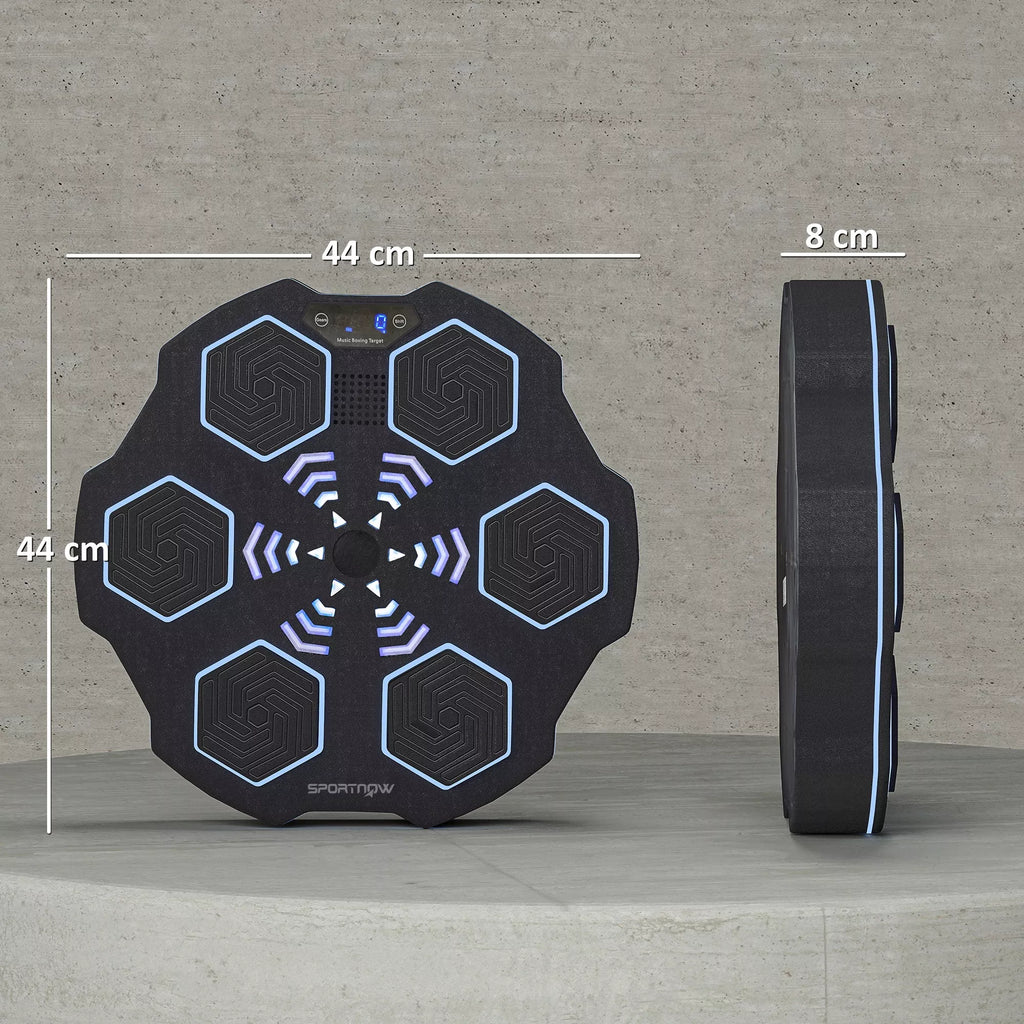 Muzikos grotuvas su Bluetooth, tvirtinamas prie sienos, 9 greičiai ir režimai, LED apšvietimas, juodas