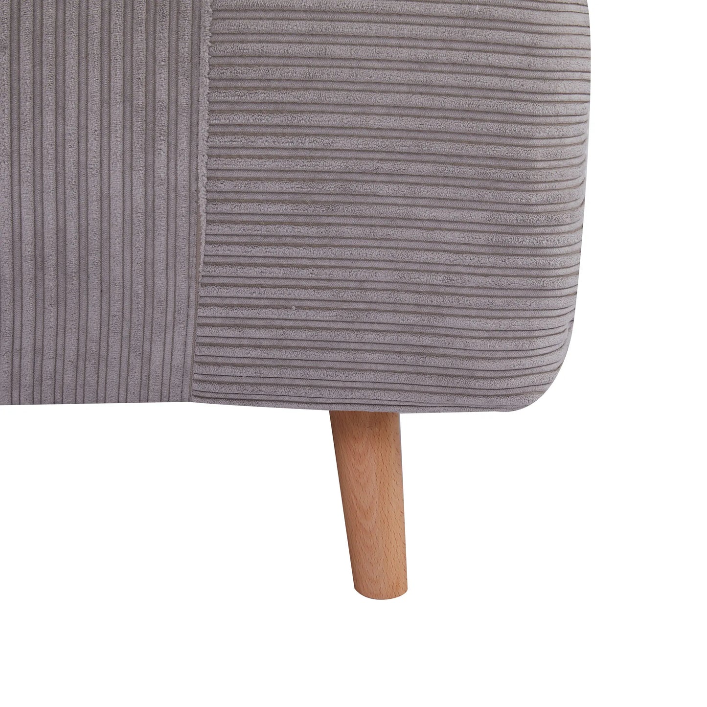 2-in-1 miegamasis fotelis / svečių lova, iki 200 kg, reguliuojama galvos atrama, kordiloko raštas, 82 cm x 8 cm x 83 cm, pilkas