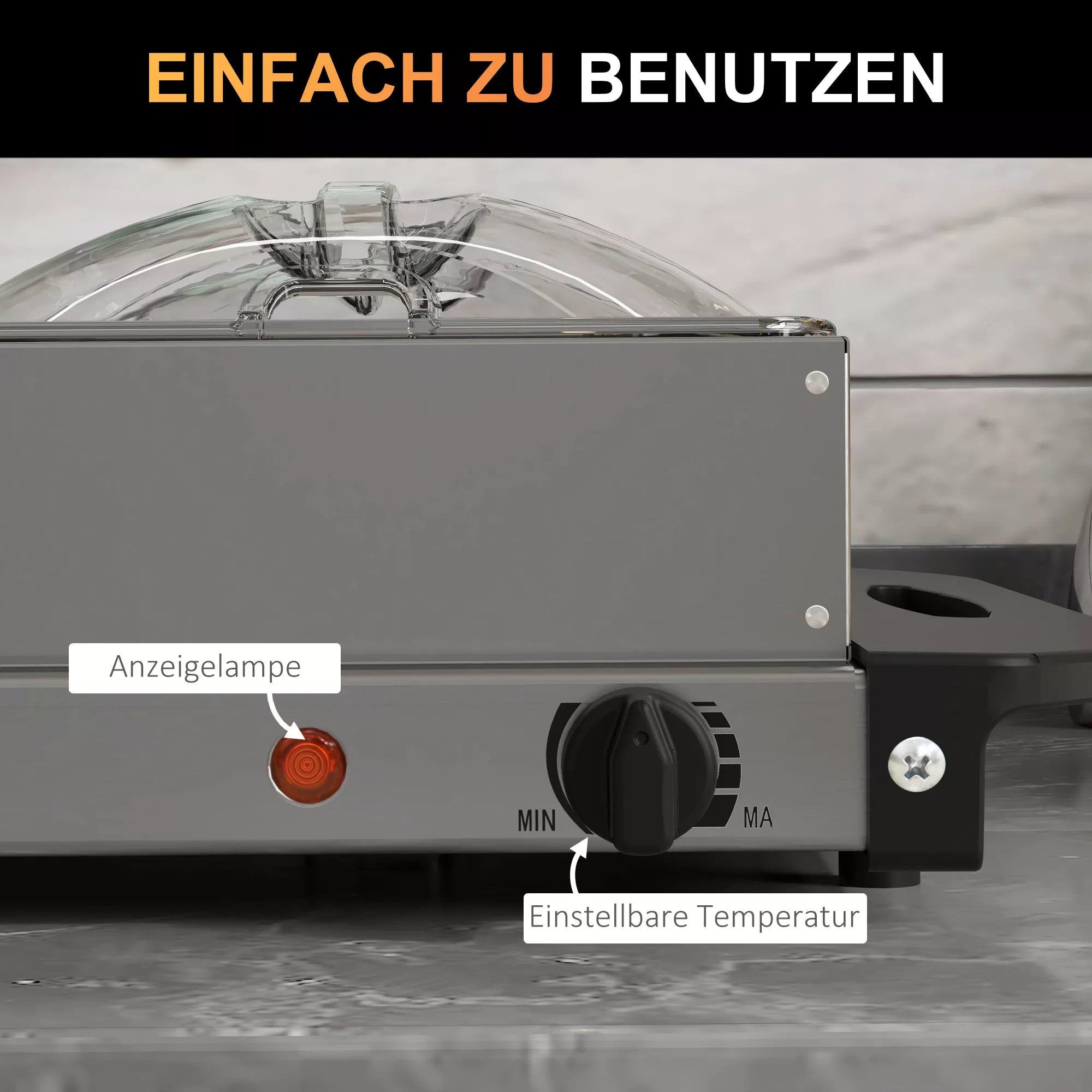 2-in-1 šildytuvas bufetui, 6,8 l, šildymo plokštė, 300 W, nerūdijančio plieno maisto šildytuvas, sidabrinis
