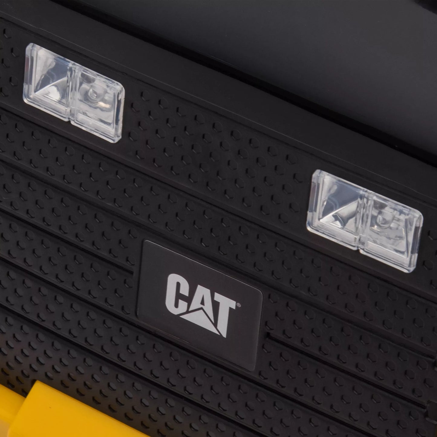 Elektrinis savivartis vaikams, pakeliamas bortas, max. 3 km/h, priekiniai žibintai, garsinis signalas, geltonas, 74,5 x 36 x 43,5 cm