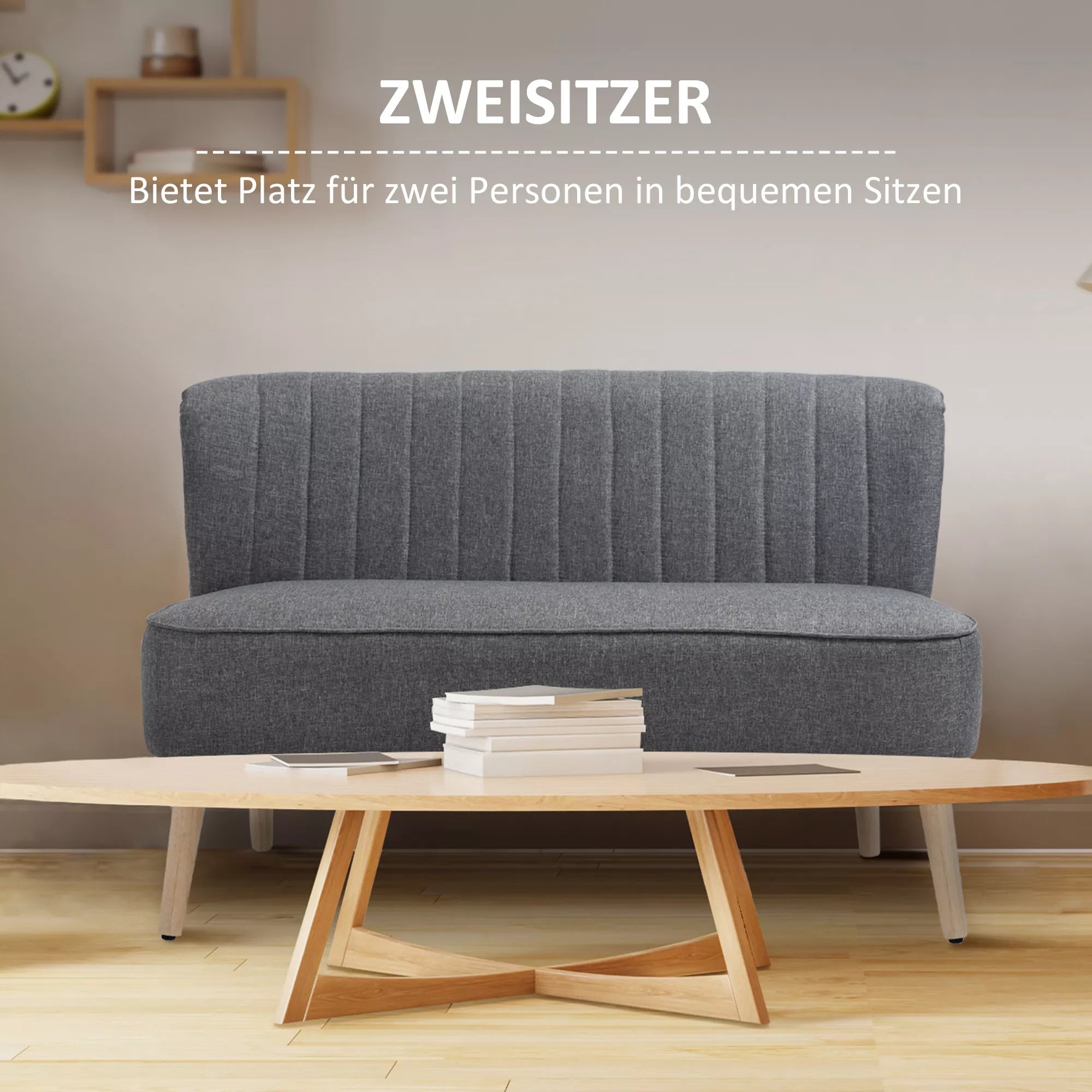 2 vietų sofa, minkštas apmušalas, lengvai prižiūrimas užvalkalas, iki 150 kg, 117 x 56,5 x 77 cm, šviesiai pilka