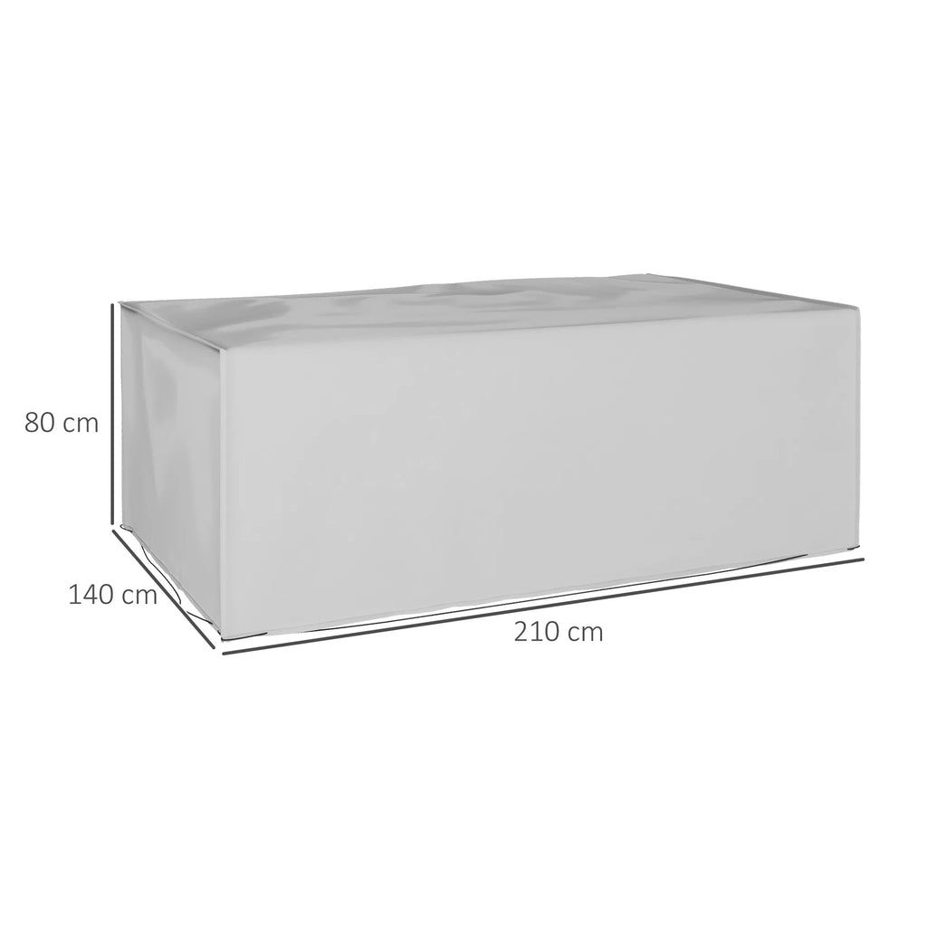 Sodo baldų uždangalas, atsparus vandeniui ir uv spinduliams, 600d oxford audinys, 210x140x80 cm