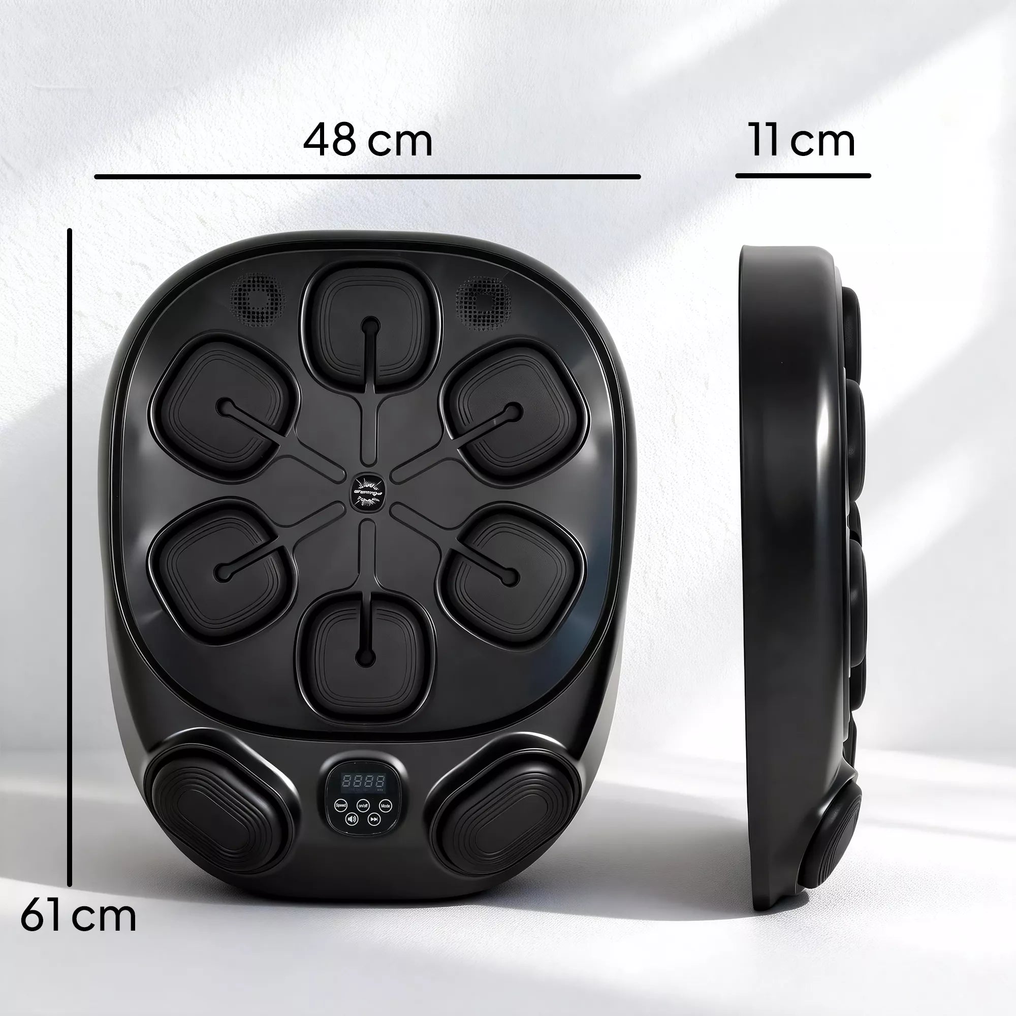 Music Boxing Machine, elektroninė LED bokso mašina su dvigubomis smūgių zonomis, „Bluetooth“ pirštinėmis ir 9 greičiais