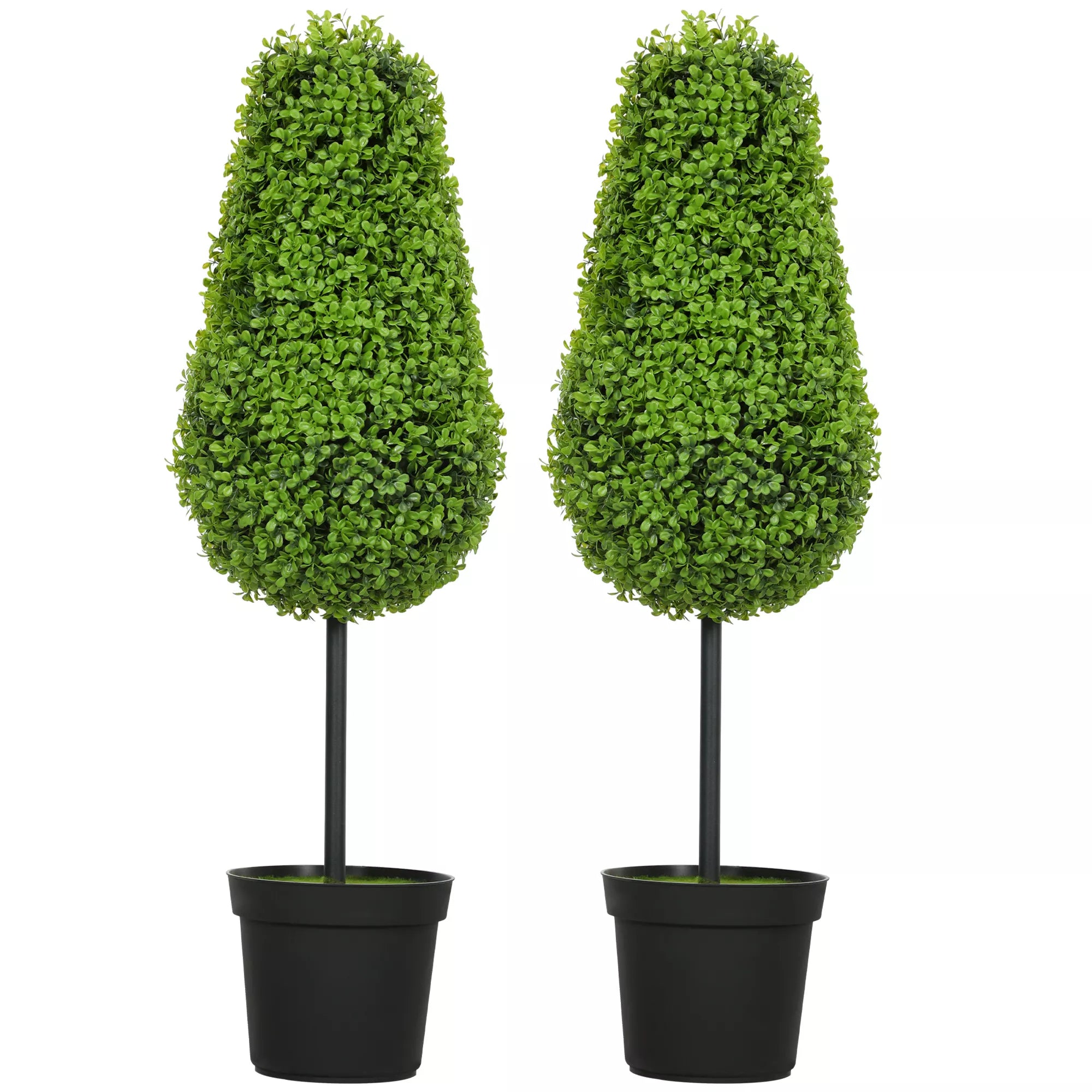 Dirbtinis buksmedis 90 cm, 2 vnt. – dekoratyvinis augalas vazone