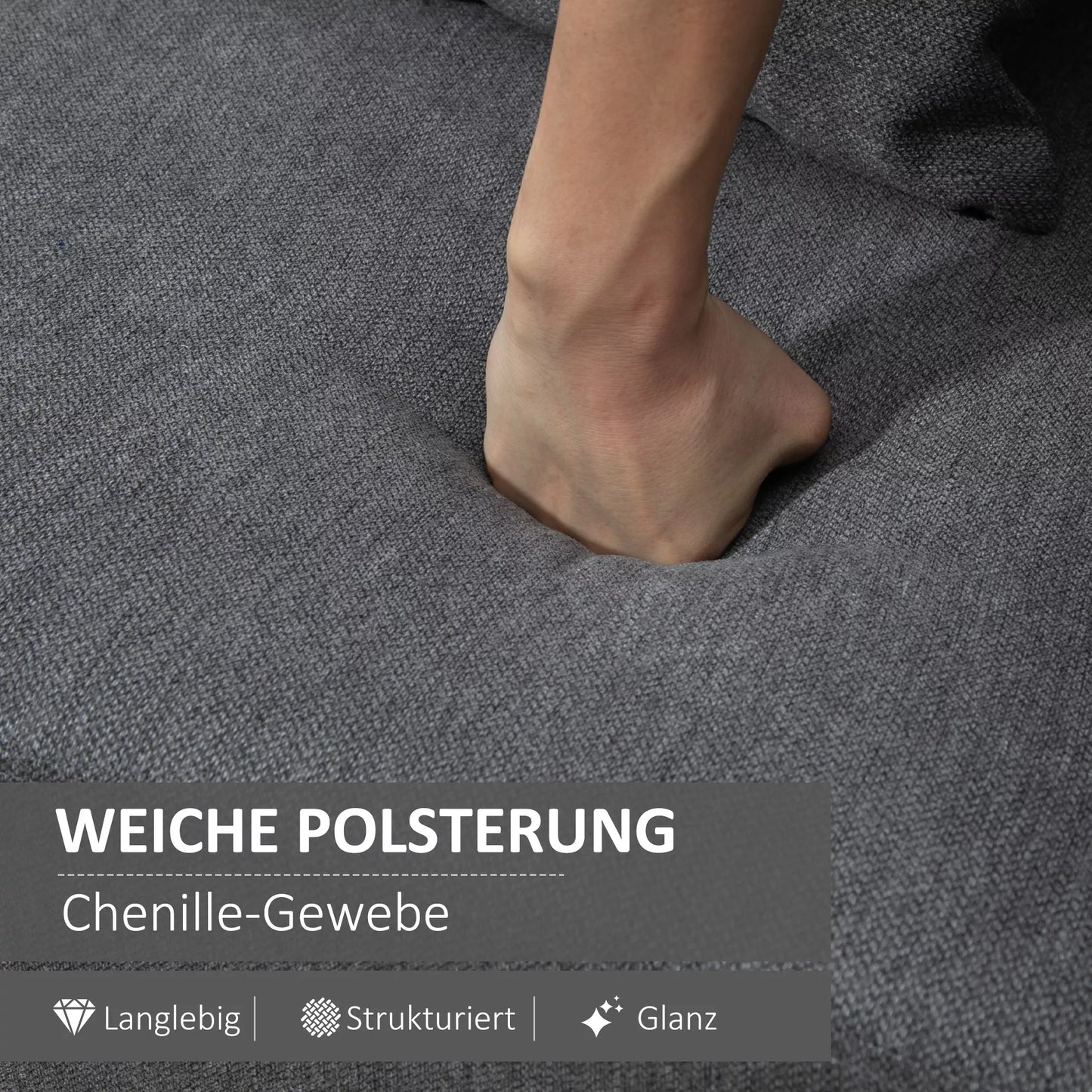 2 vietų sofa su 2 dekoratyvinėmis pagalvėlėmis, mažas dvivietis fotelis su modernia aksomine apdaila, pilka 130 x 70 x 80 cm