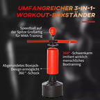Schema su 3-in-1 bokso treniruokliu ir 360° strypu