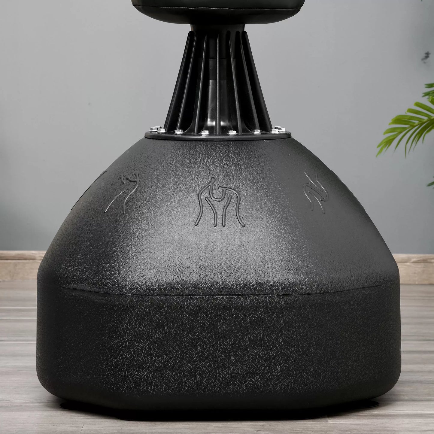 Stovintis bokso maišas 180cm suaugusiems, bokso manekenas, bokso stulpas su humanoidiniu dizainu, Heavy Duty, sunkus stovintis bokso maišas profesionalams ir pradedantiesiems - Juodas