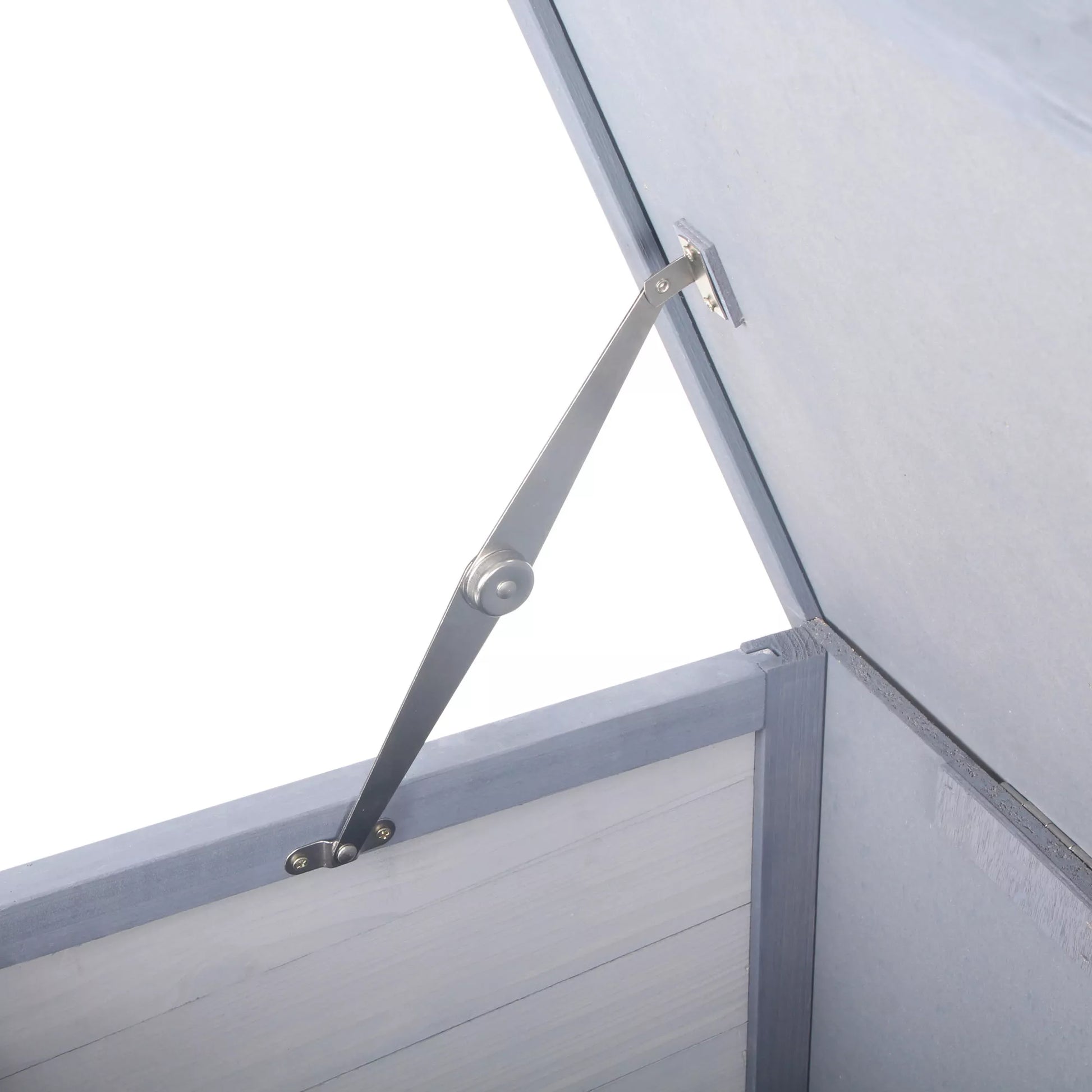 Truputis žiemos atsparus medinis triušių narvas 112x50x54 cm Triušių narvas su bituminiu stogu, 2 durimis, metaliniu tinkleliu, triušių narvas triušiams, jūrų kiaulytėms Lauko Pilka+Juoda