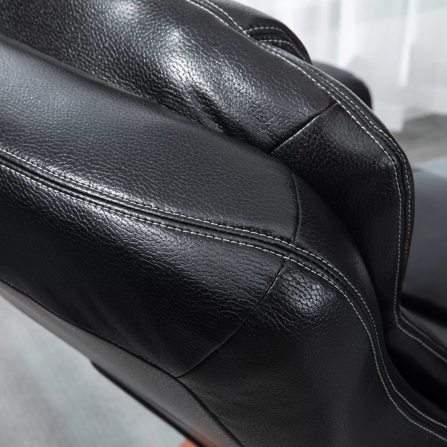 Atsipalaidavimo krėslas su pakoja, poilsio krėslas, 360° pasukamas, reguliuojamas atlošas, juodas + rudas