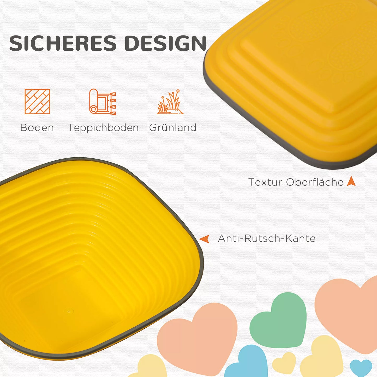 Balansinės pakylos vaikams, 11 dalių, neslystančios, kliūčių ruožo akmenukai, motorikai lavinti, plastikas, spalvingos