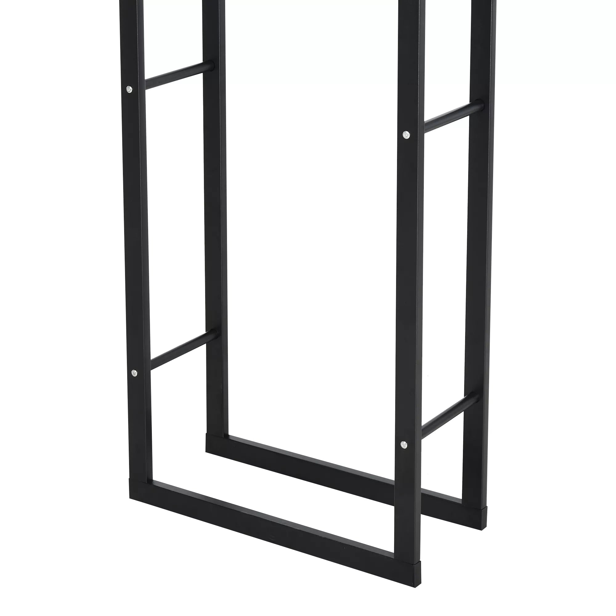 Metalinė malkų lentynėlė 40 x 25 x 150 cm Malkų lentynėlė Stalo pagalba Plieninis rėmas iki 100 kg Malkų laikymo vieta Lauko medinė lentynėlė Malkų lentynėlė sodui Terasai Lauko Juoda